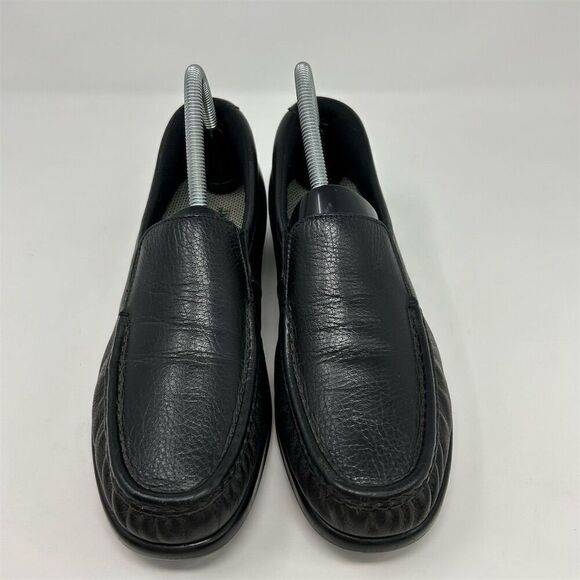 SAS Women's Twin Slip-On Loafers Black Leather Casual Comfort Size 9 Narrow - Picture 4 of 15